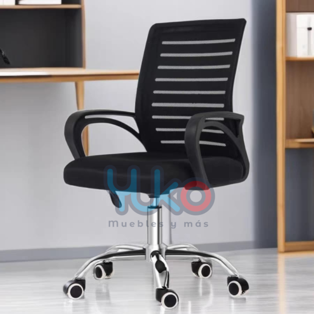 Silla de Oficina en Negro - Estilo y Comodidad | $60