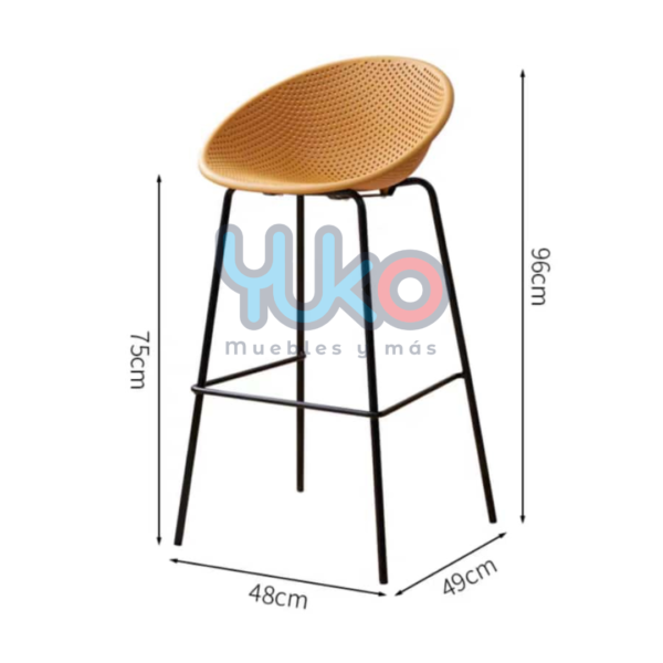 Silla para Desayunadora o Bar en Negro, Gris o Blanco | $60