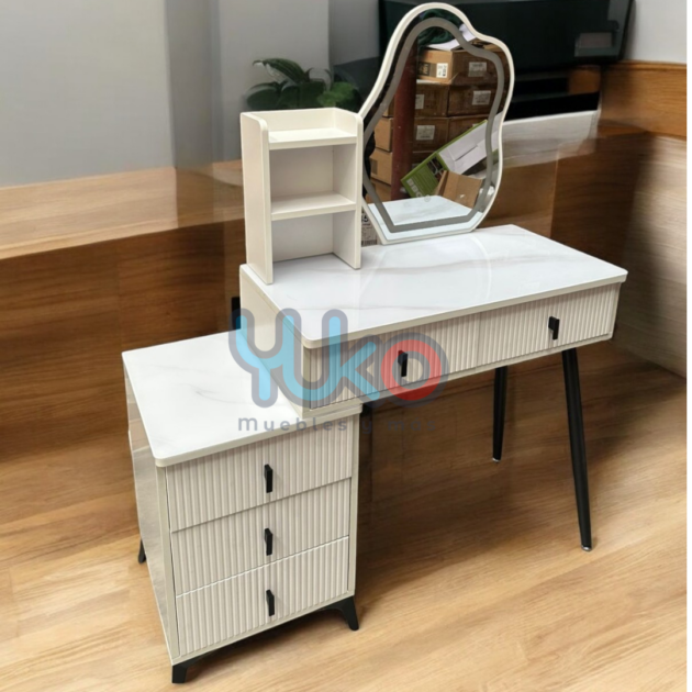 Tocador con espejo iluminado LED