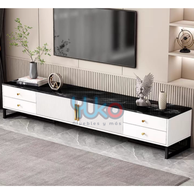 Mueble de TV moderno Negro