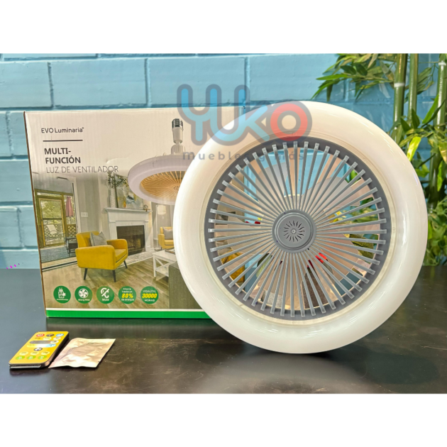 Lampara con Ventilador y Aromaterapia EVO LUMINARIA 28W