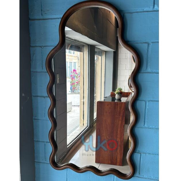 Espejo Ondulado Decorativo Bohemio