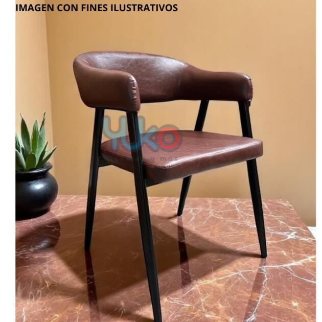 Silla Elegante con Respaldo Hueco Curvado