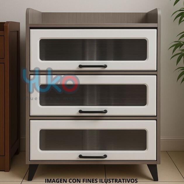 Gabinete de almacenamiento 3 cajones