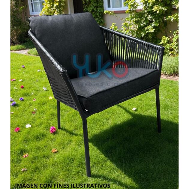 Silla de Exterior con Cojines
