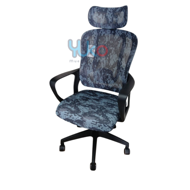 Silla de Oficina "Estilo Camuflaje Azul"