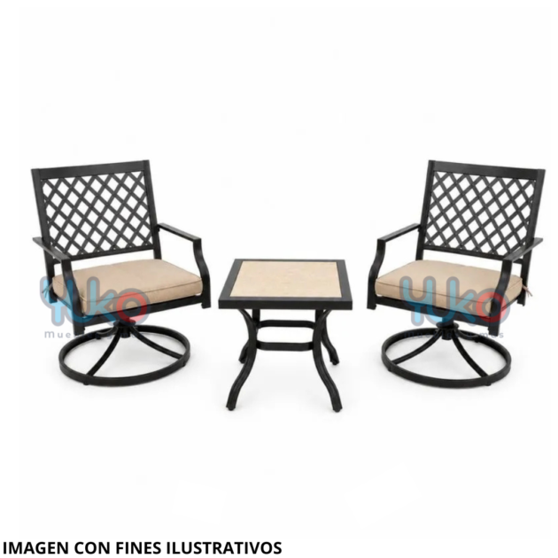 Set de sillas giratorias