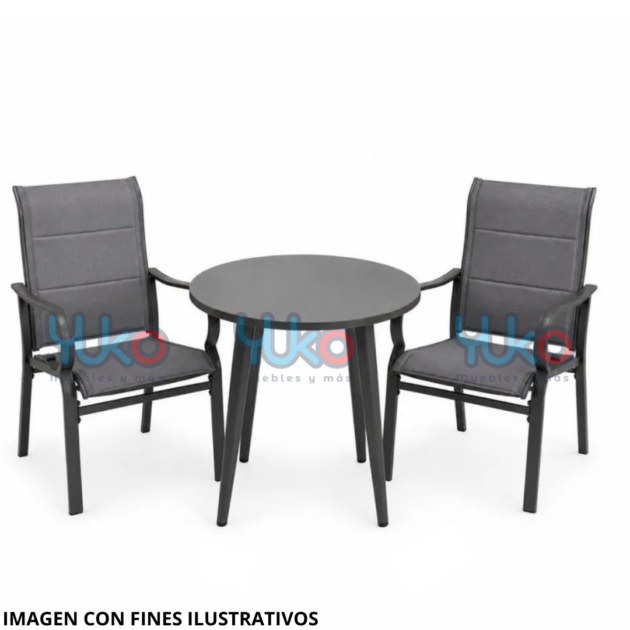 Set de Terraza Bistro Gris Oxford