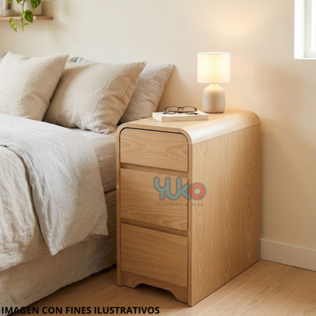 Mesa de noche moderna Curva